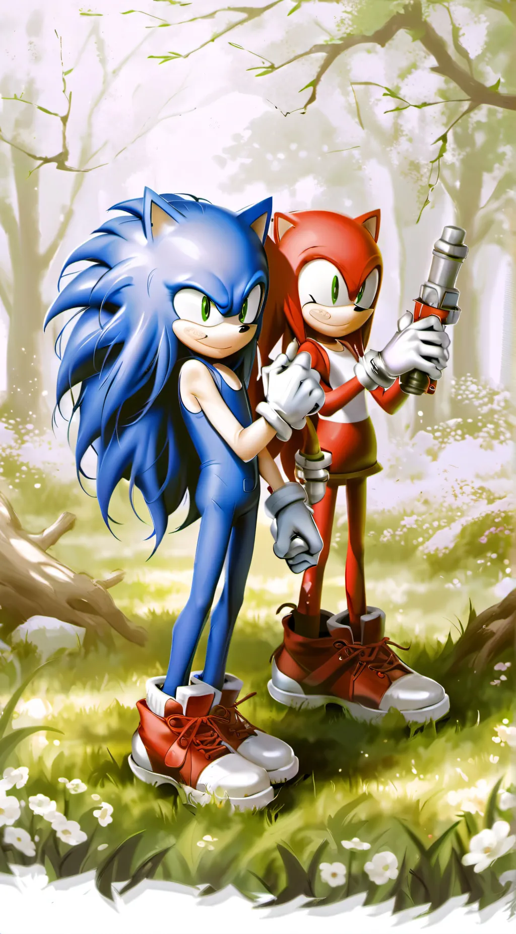 ai character: Knuckles TV show background