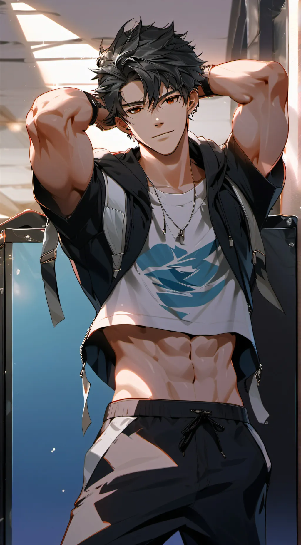 ai character: 𐂂Luca𐂂 background