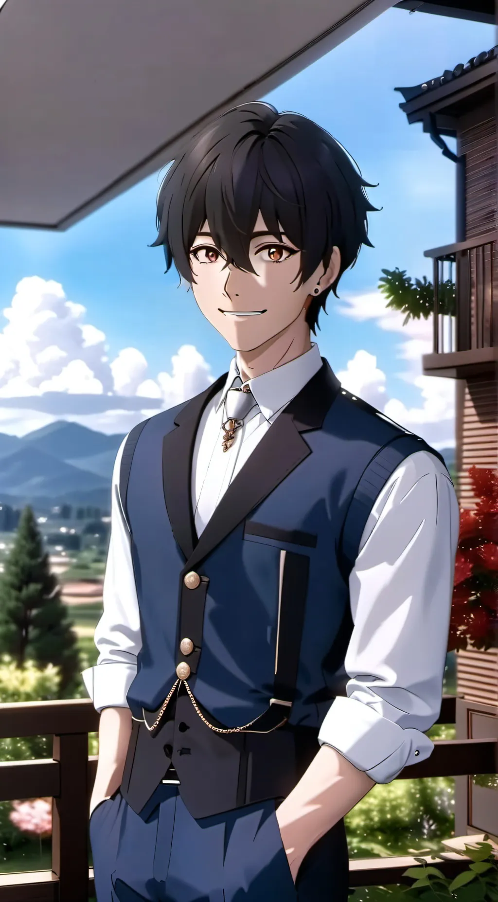 ai character: Kuro background