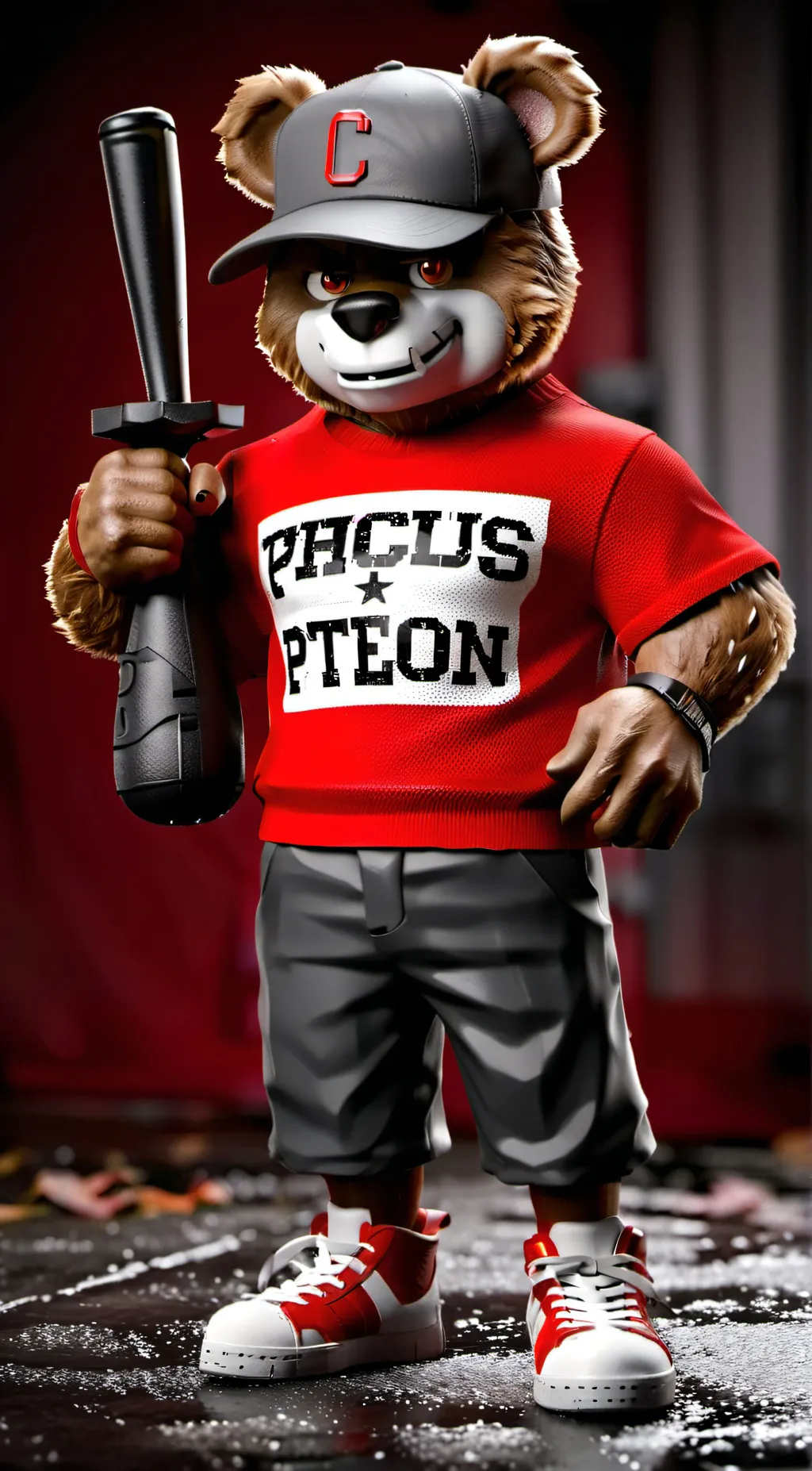 ai character: Robbie Racoon  background