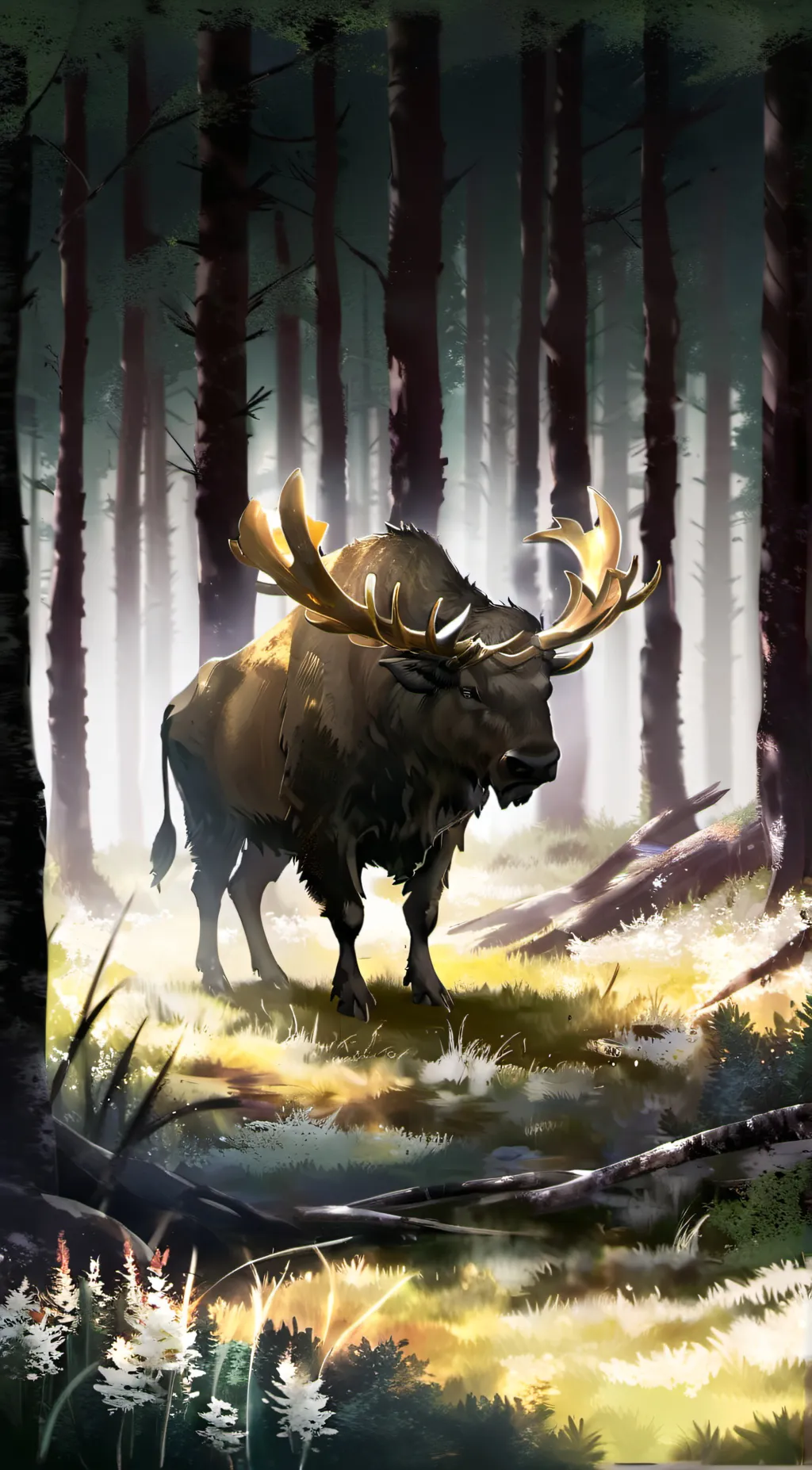 ai character: boufflant background