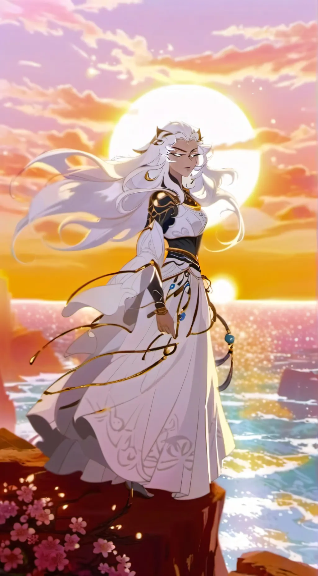 ai character: Fleur background