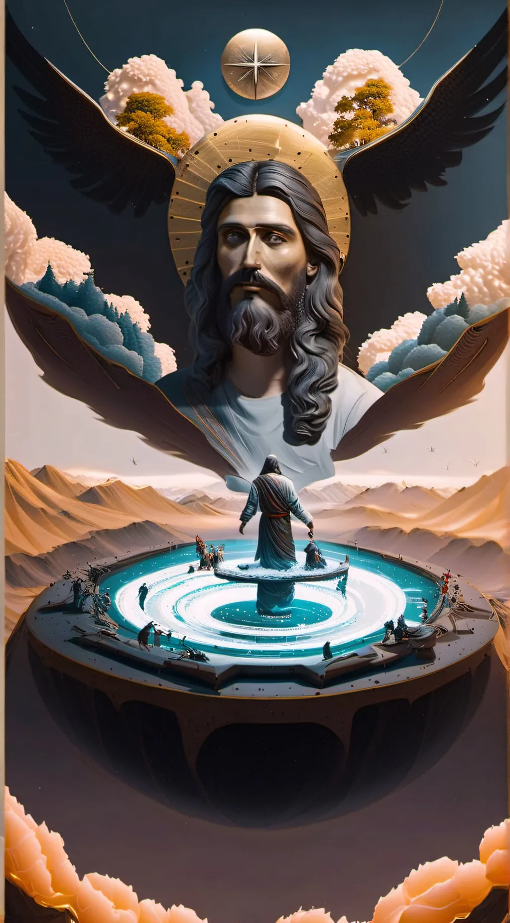 ai character: Jesus background
