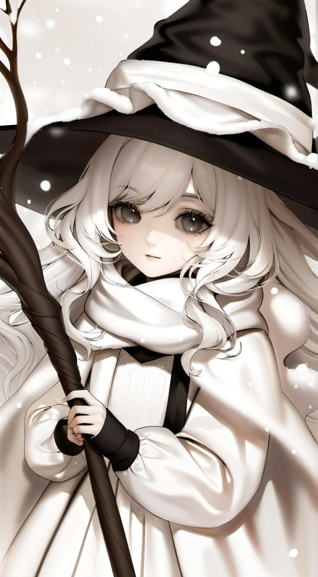 ai character: Winter background