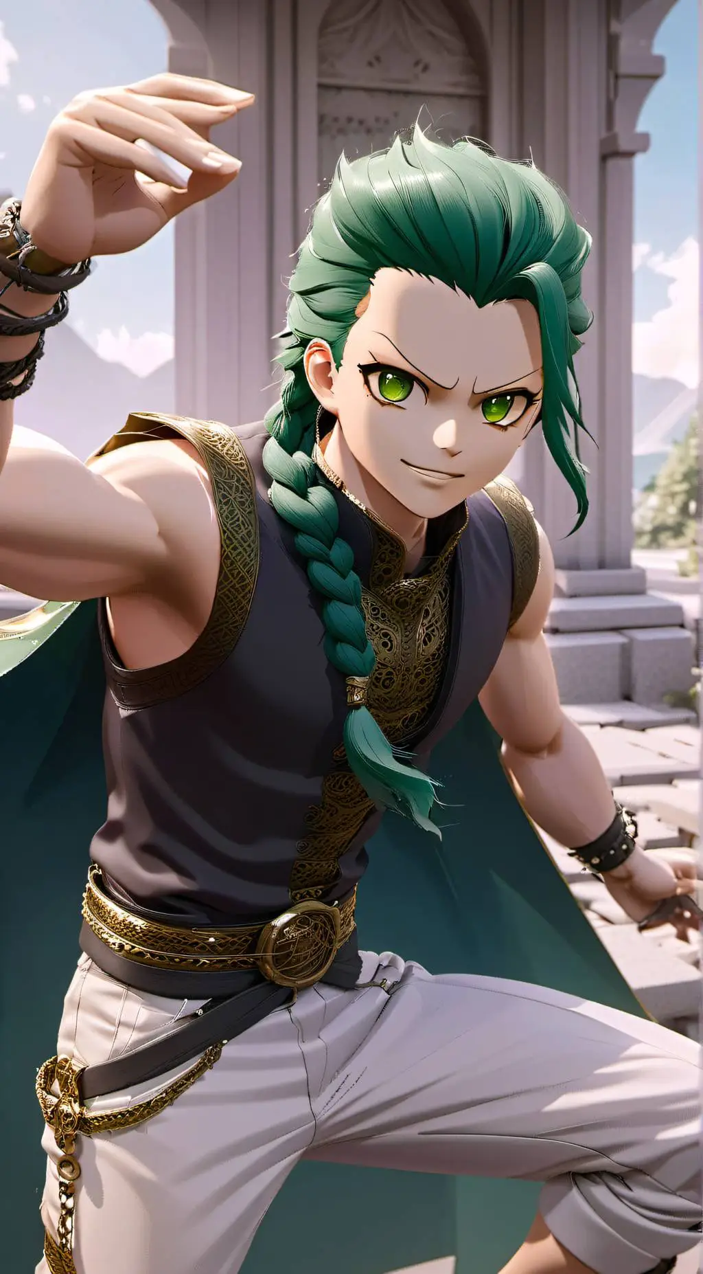 ai character: Chen Central  background