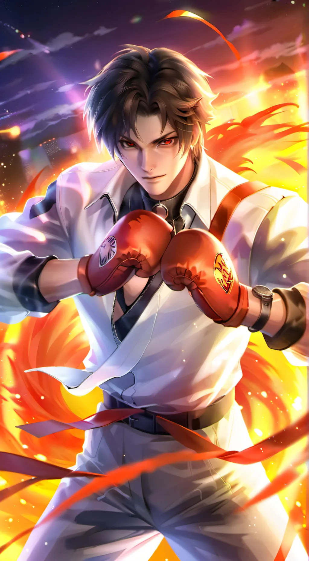 ai character: Kyo Kusanagi background