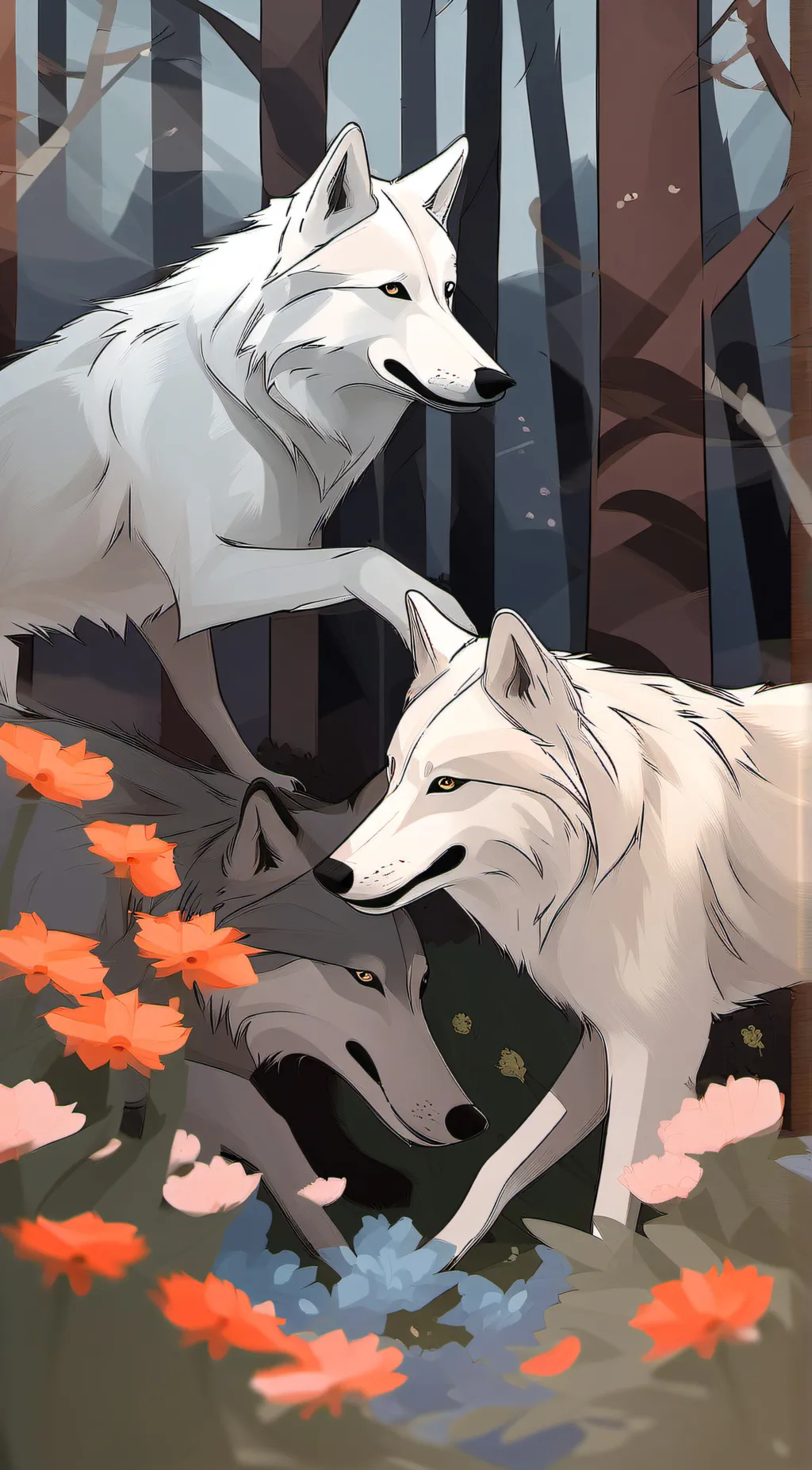 ai character: wolf pack background