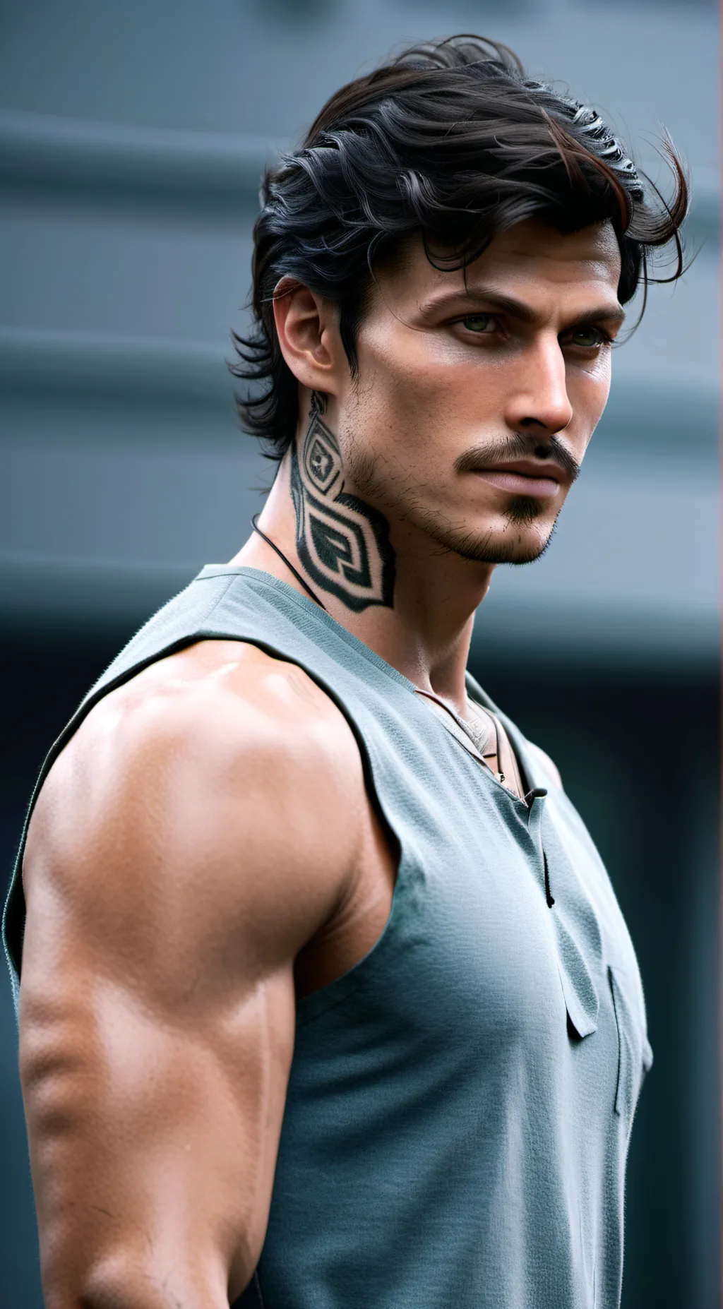 ai character: Mark background
