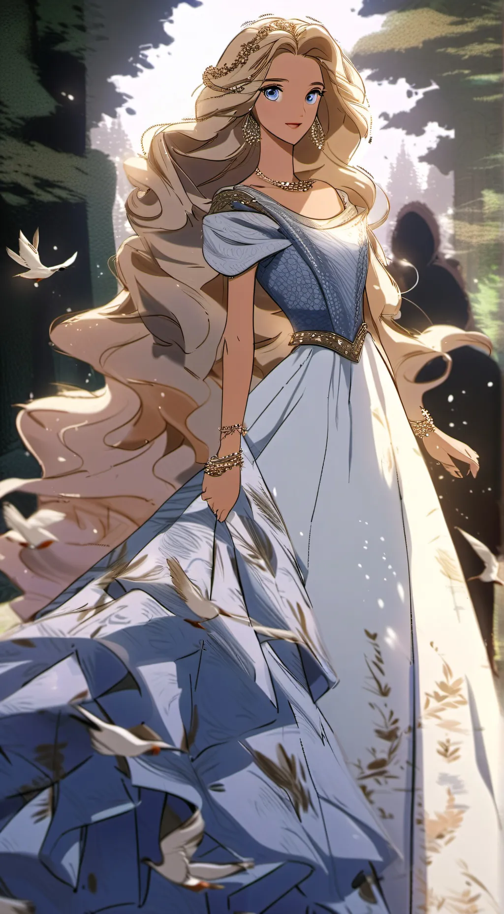 ai character: Princess Odette  background