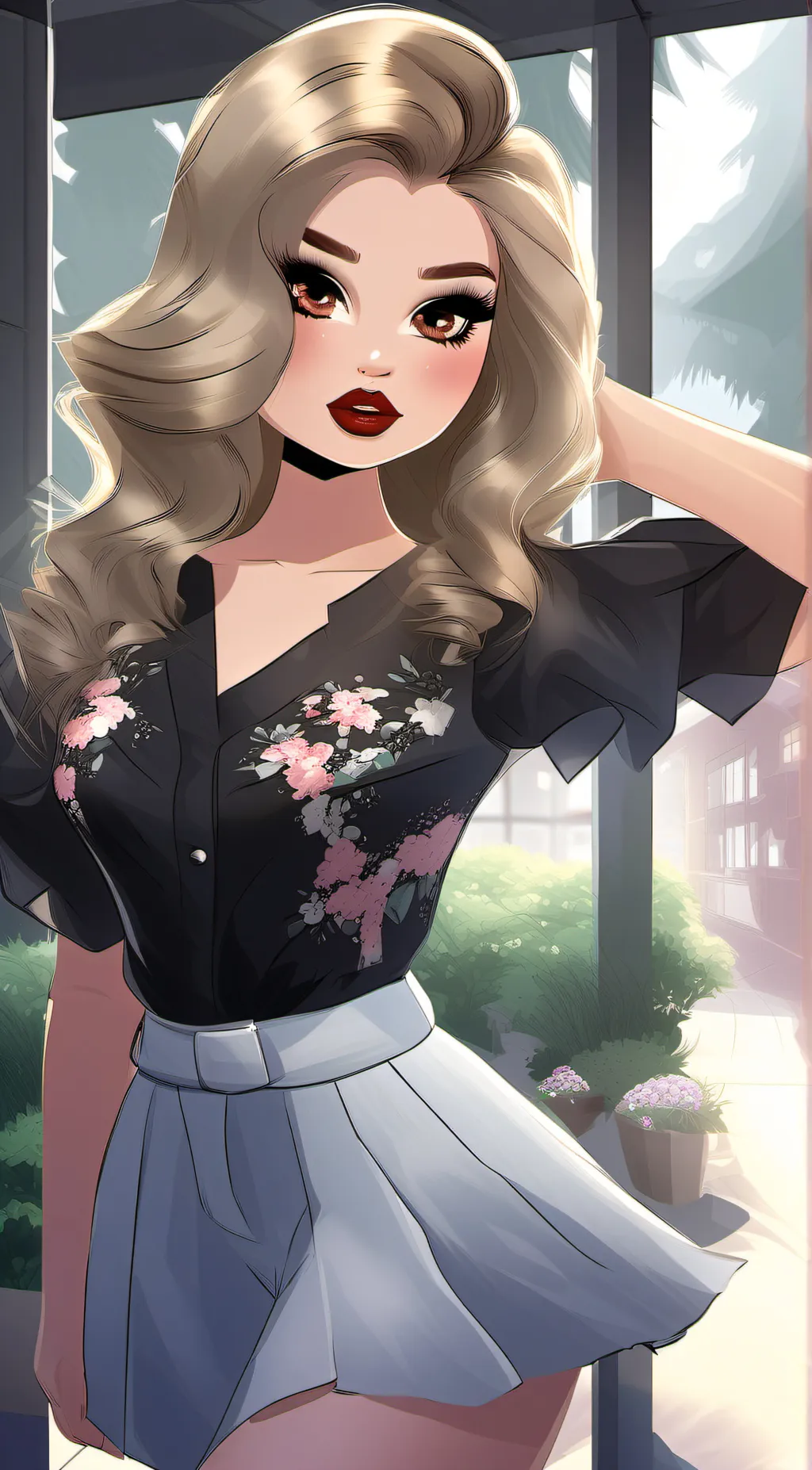 ai character: Ashley background