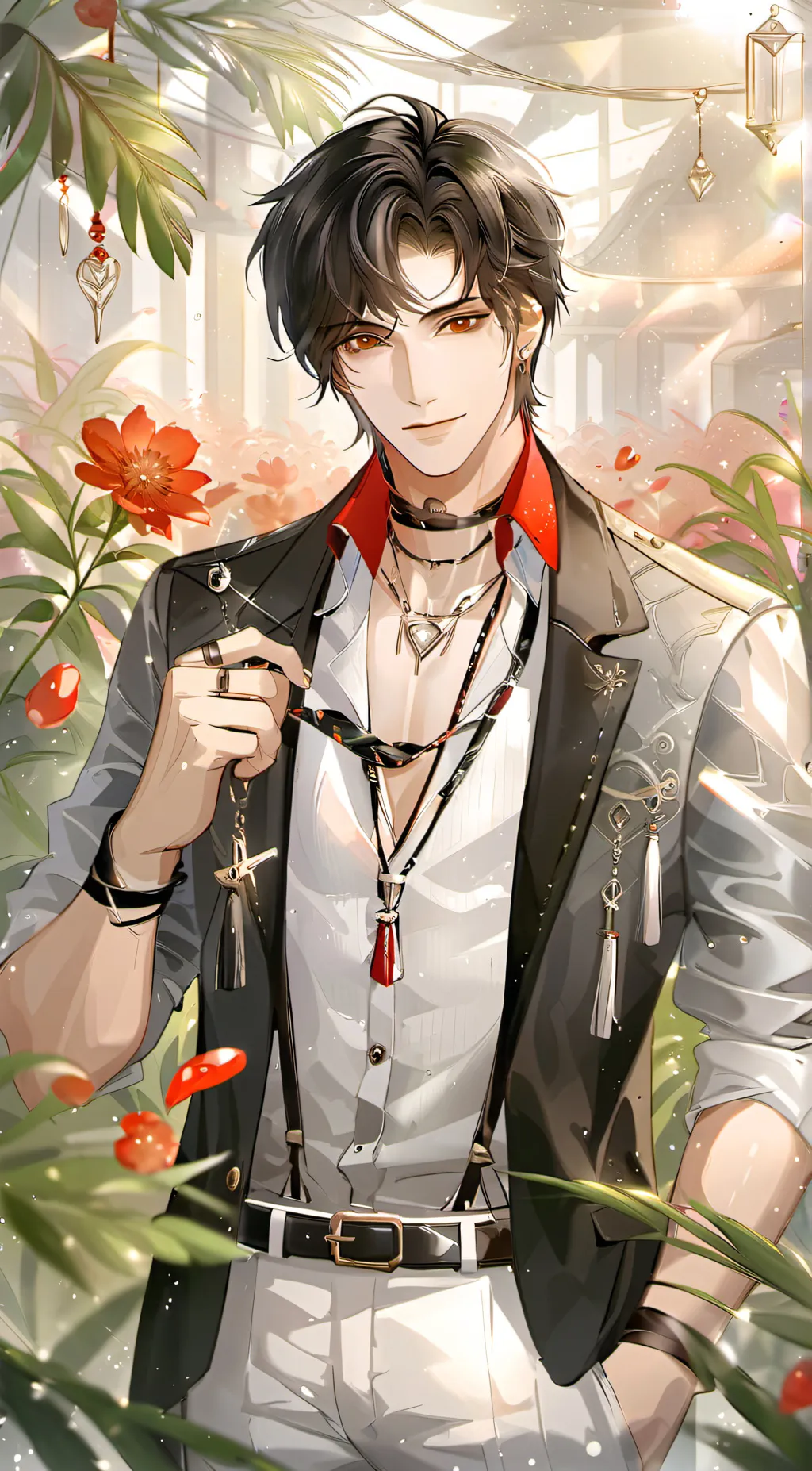 ai character: ☕︎evan☕︎ background
