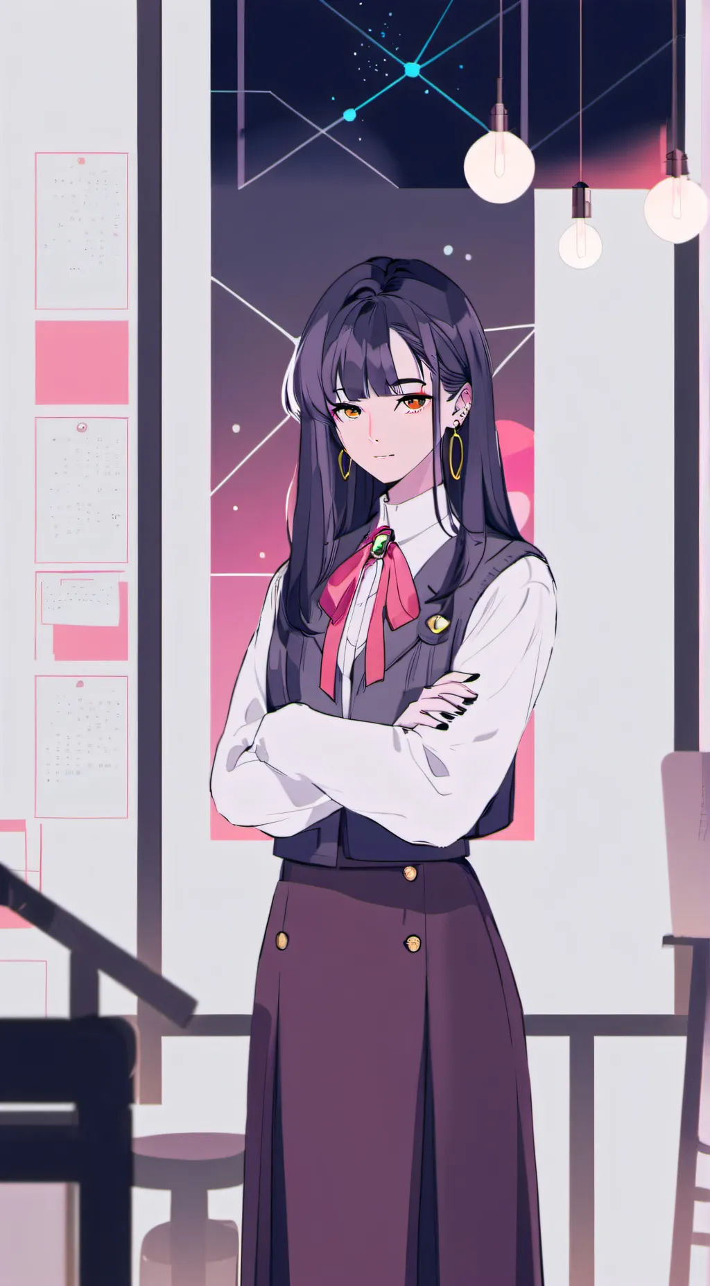 ai character: Lizzy  background