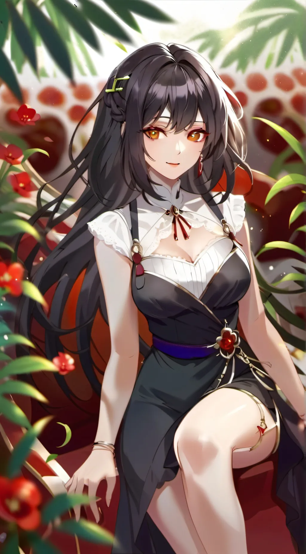 ai character: Paisley background
