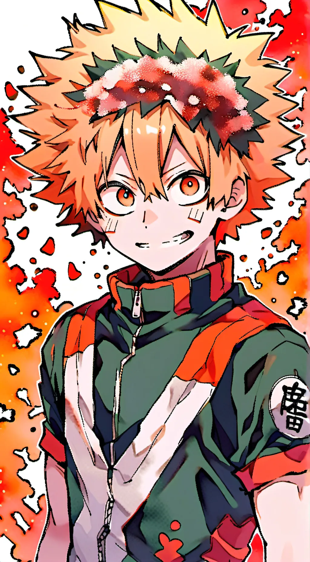 ai character: bakugou  background