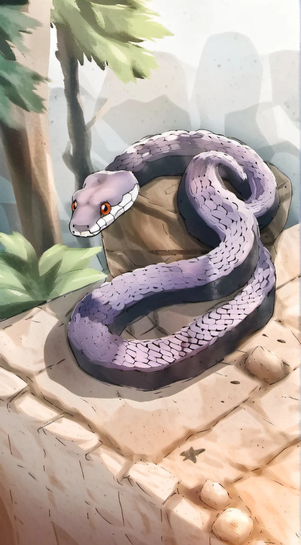 ai character: Pet snake background