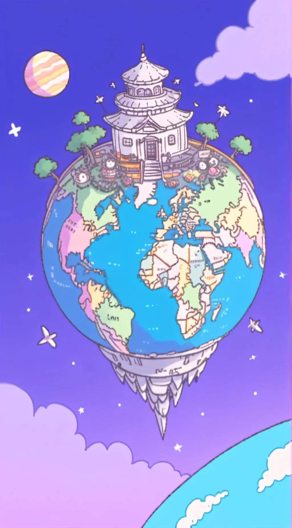 ai character: Earth background