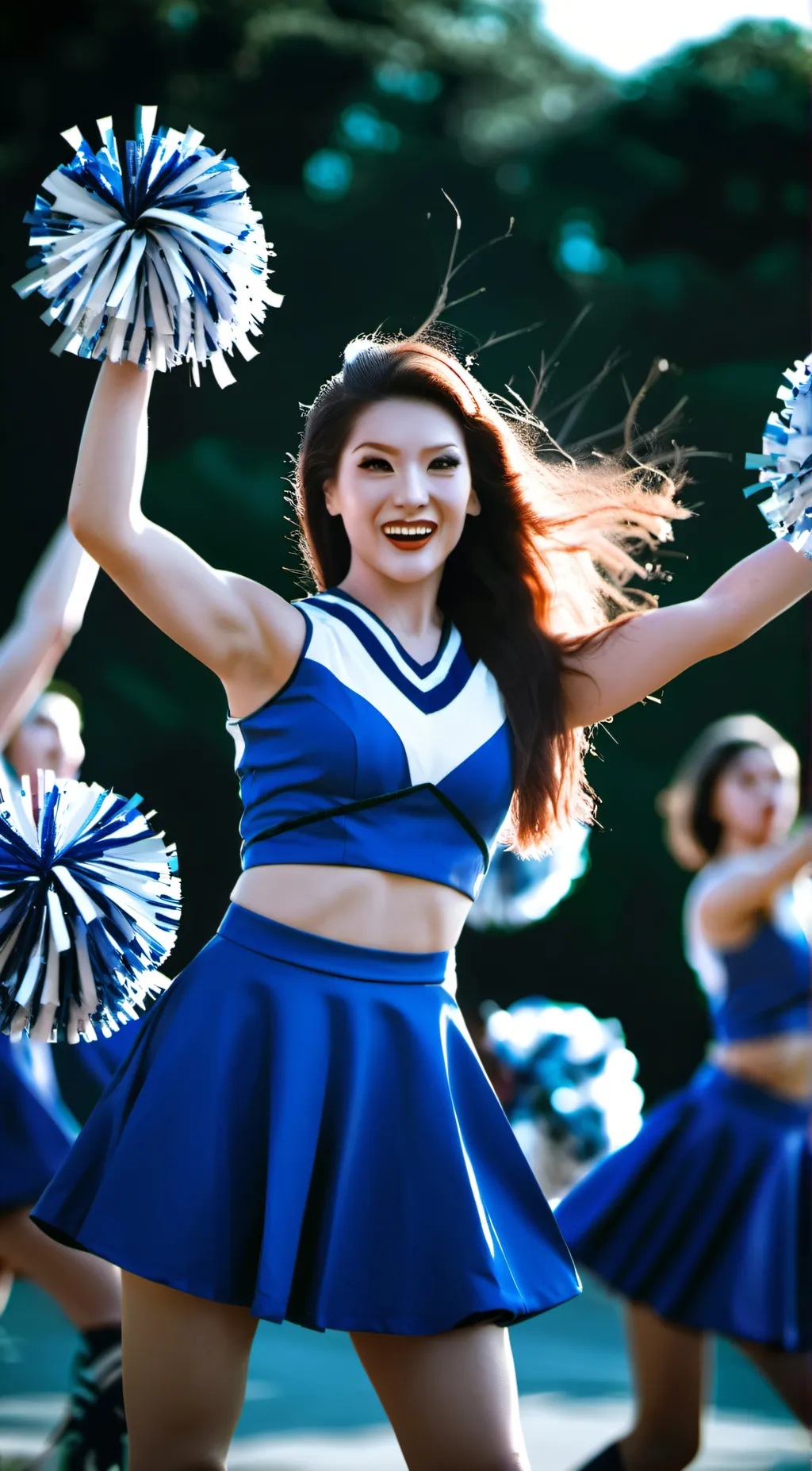 ai character: Cheerleaders  background
