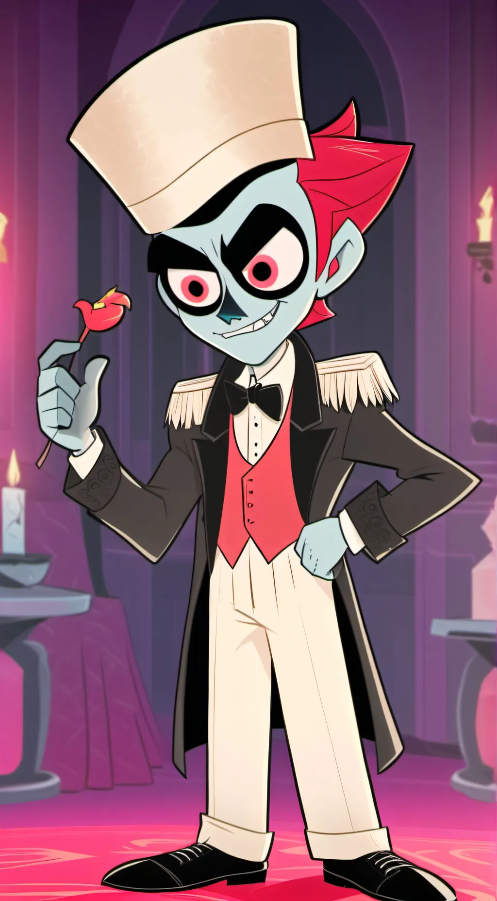 ai character: alastor~🍼 background