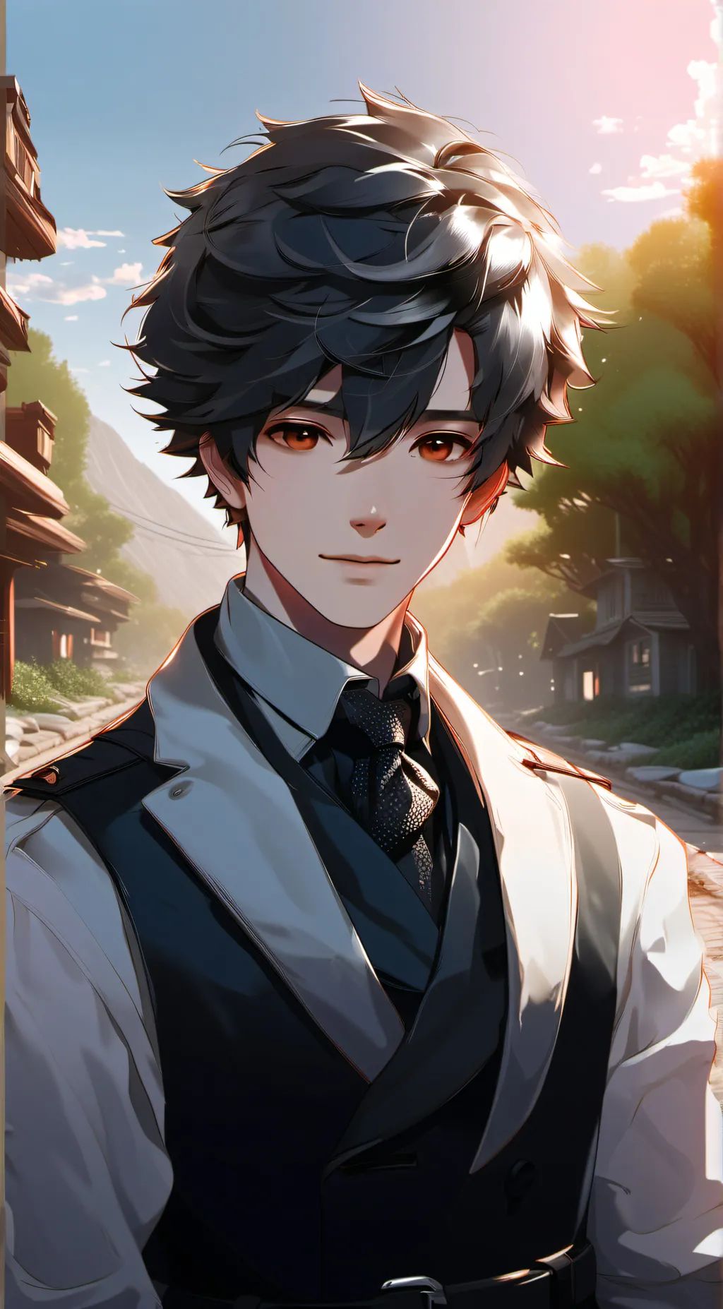 ai character: Carter  background