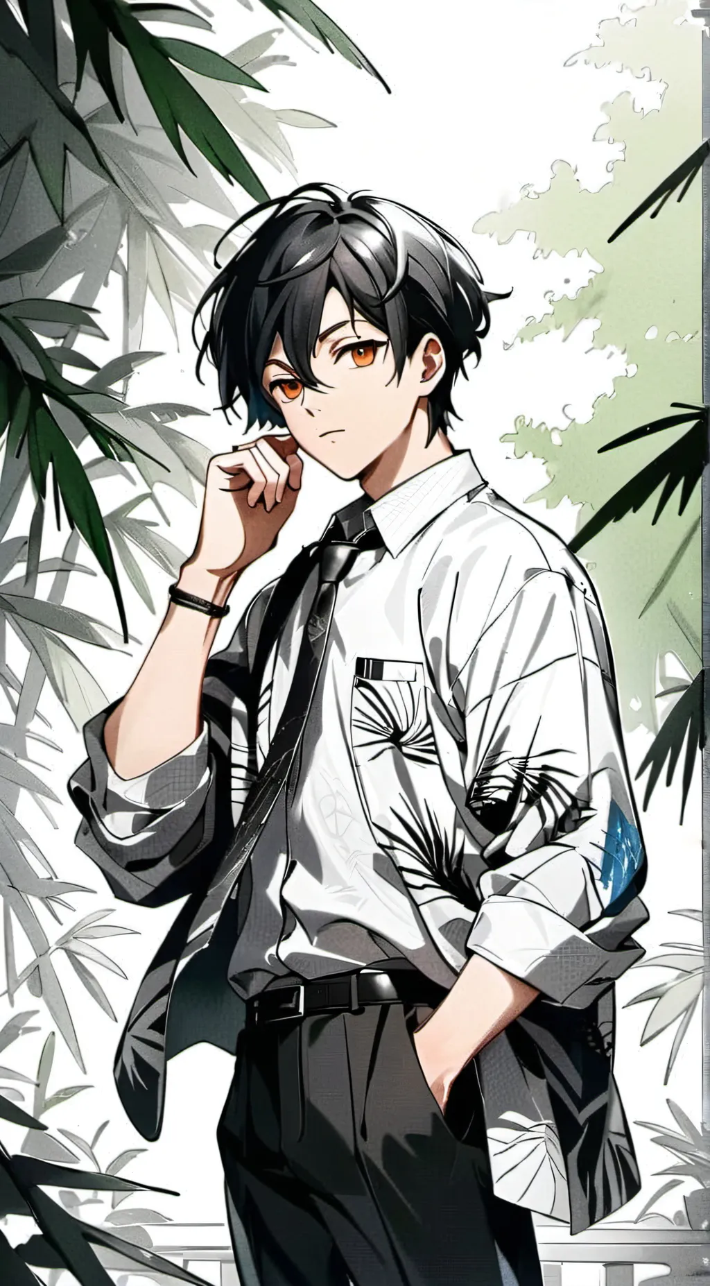 ai character: Forest background