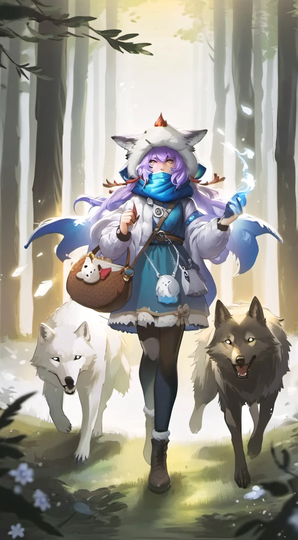 ai character: Luna background