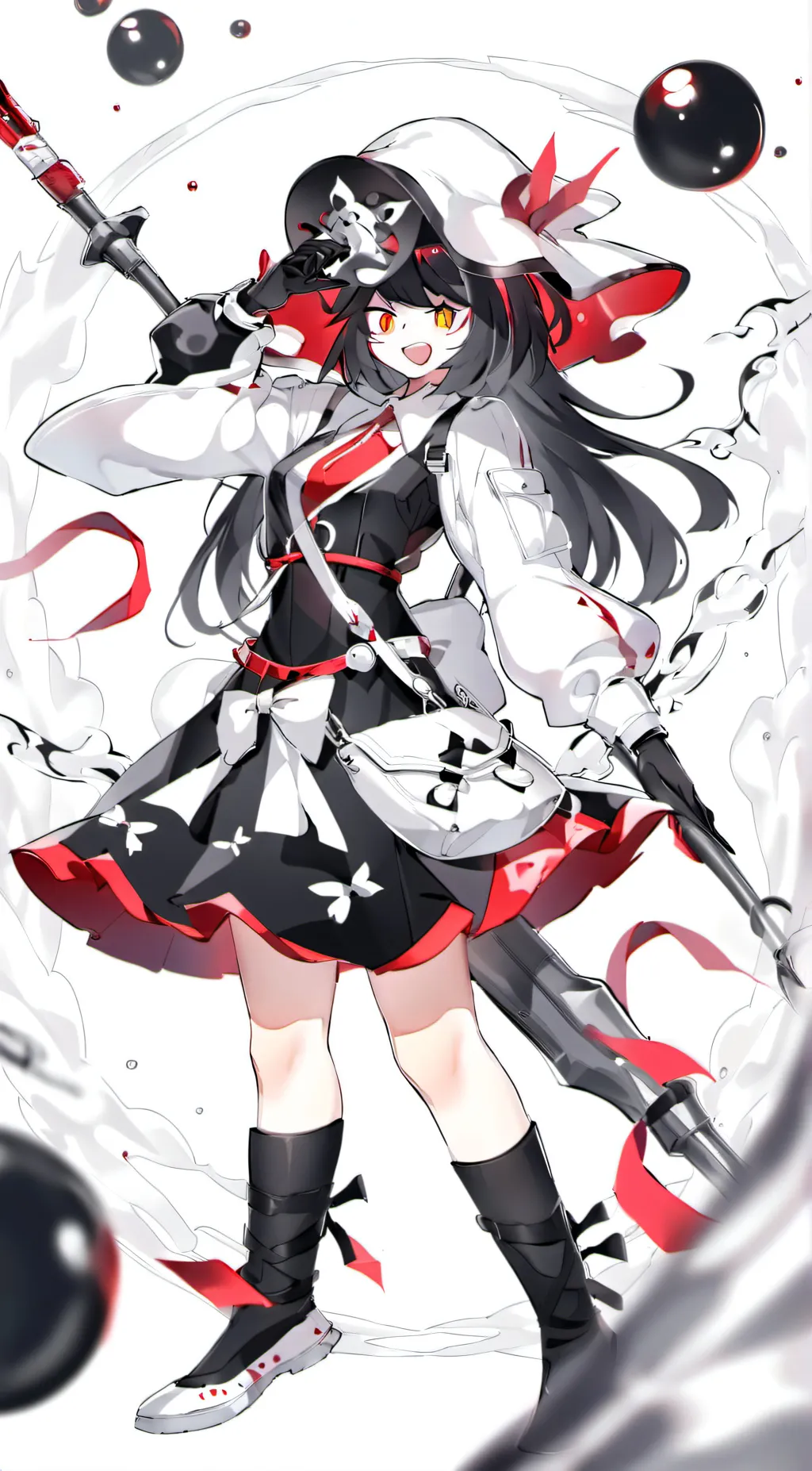 ai character: Miss circle background