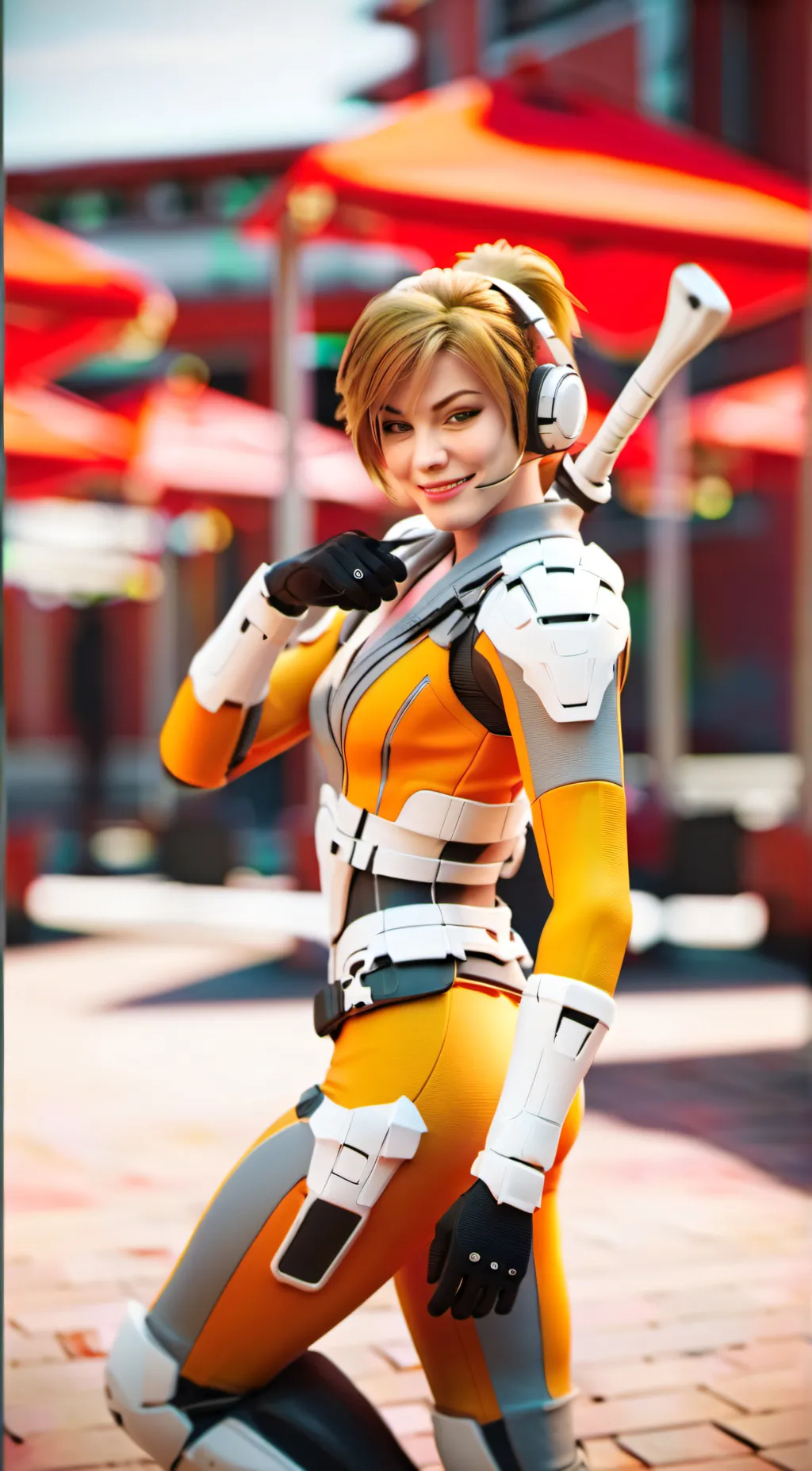 ai character: Tracey Overwatch  background