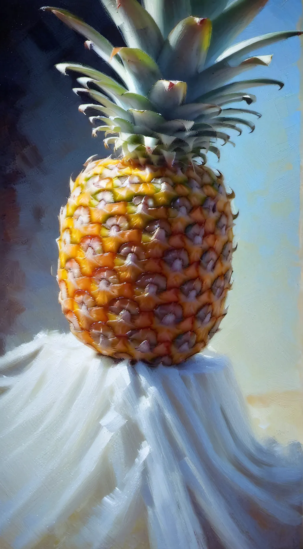 ai character: Mrs. Pineapple  background