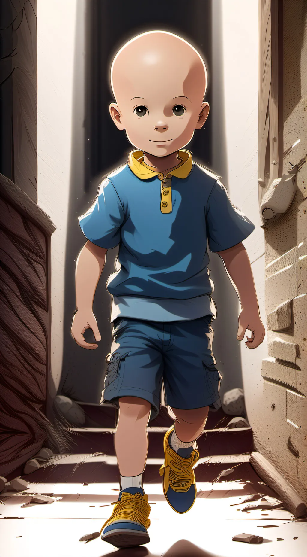 ai character: Caillou 💀 background