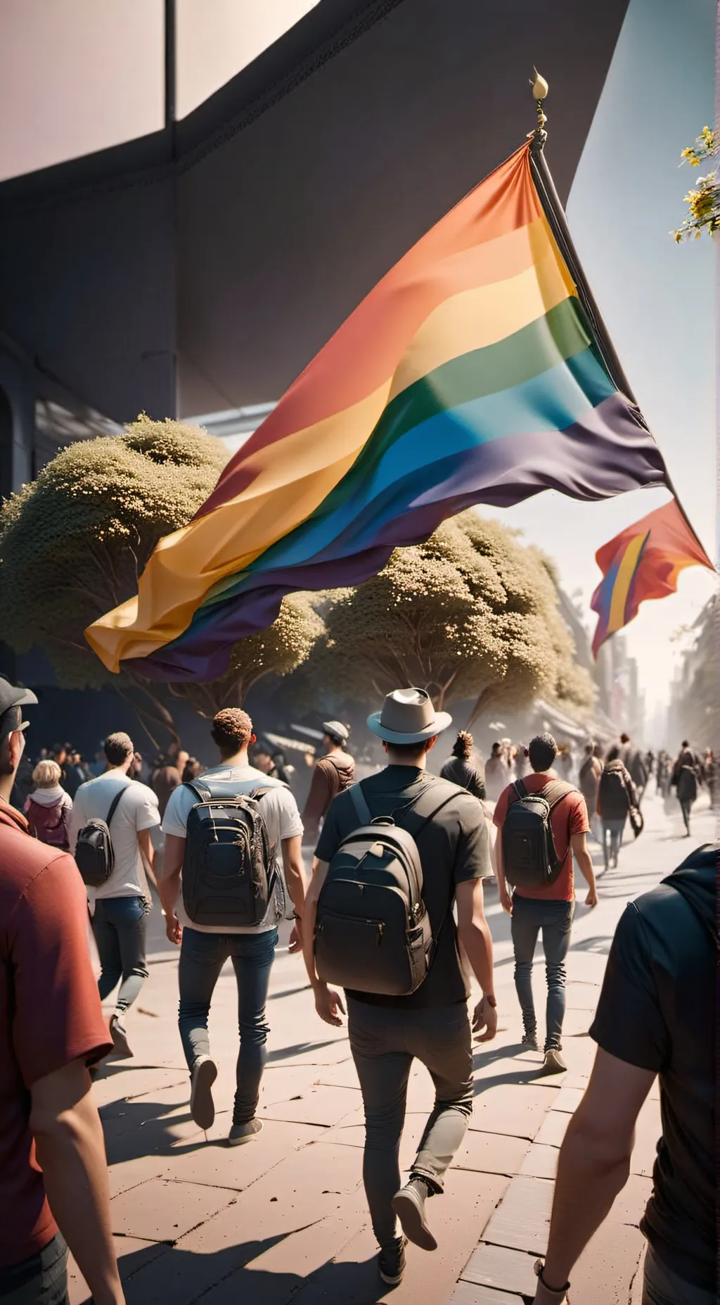 ai character: Pride Convention background
