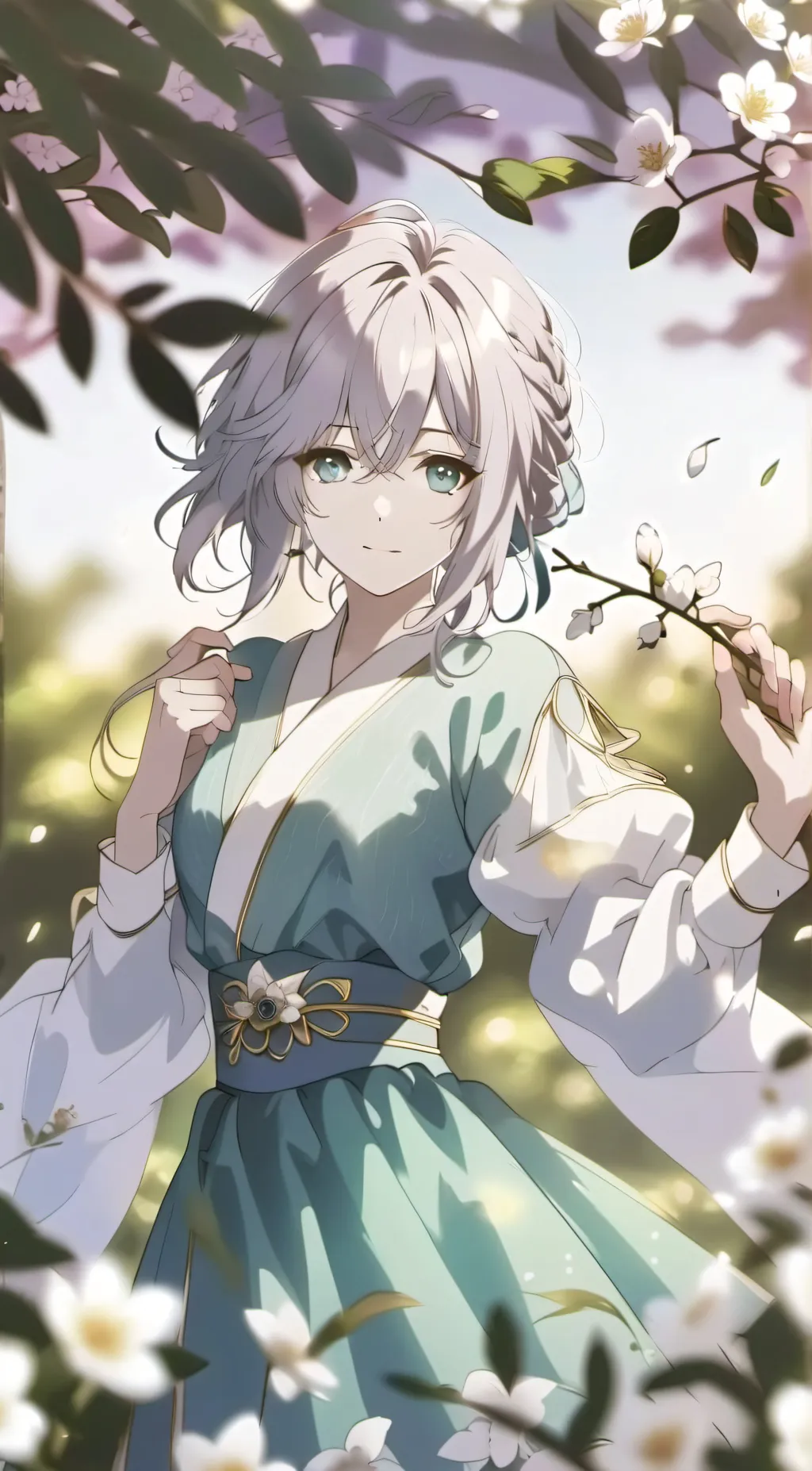 ai character: Rose background