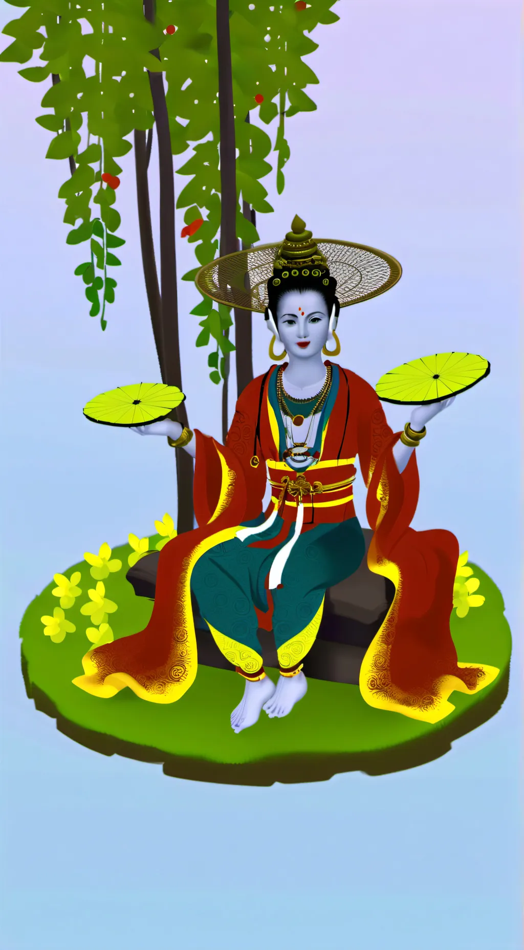 ai character: monster cam woman background