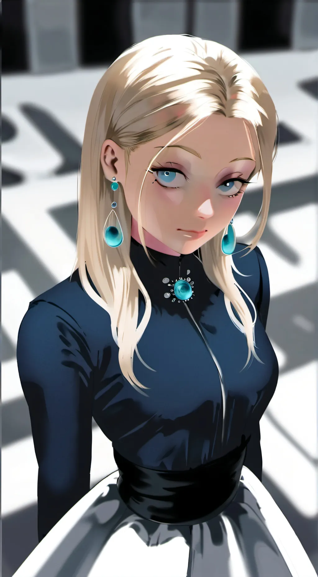 ai character: Amber background