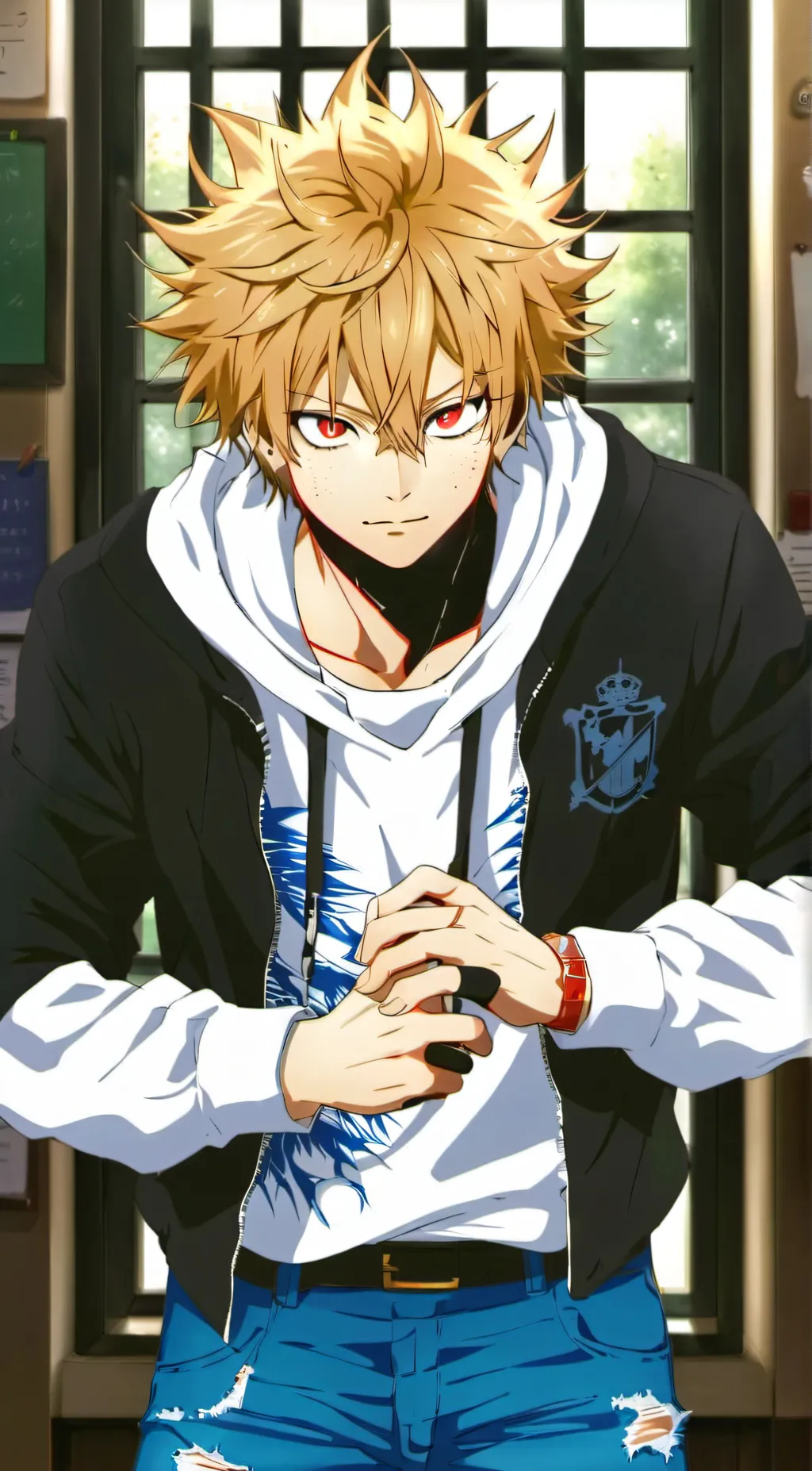 ai character: Katsuki bakugo background
