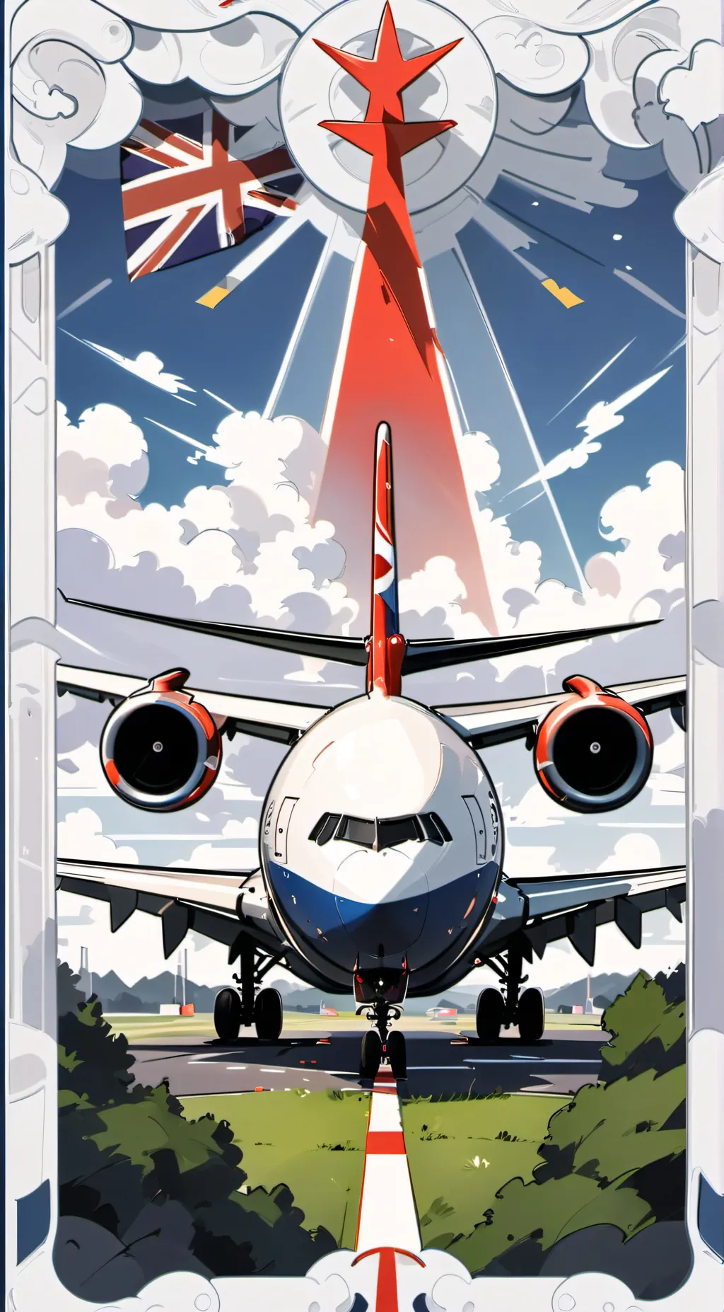 ai character: 747  background