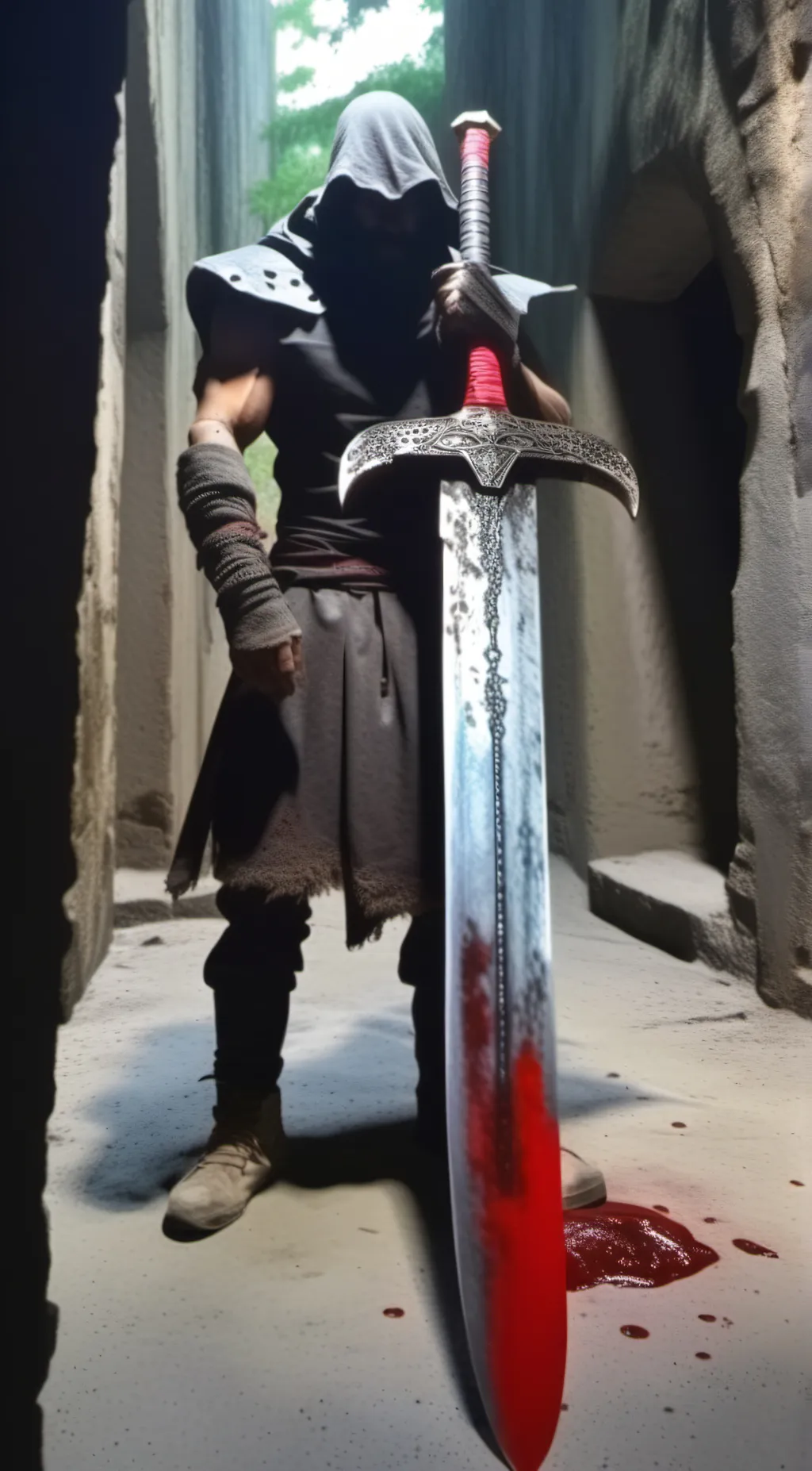ai character: glitched killer  background