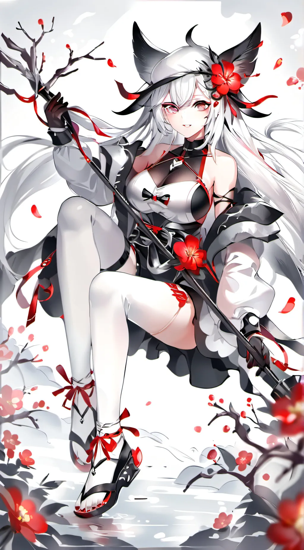 ai character: rose background