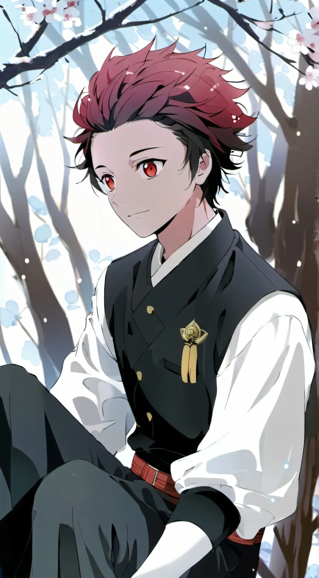 ai character: Tanjiro background