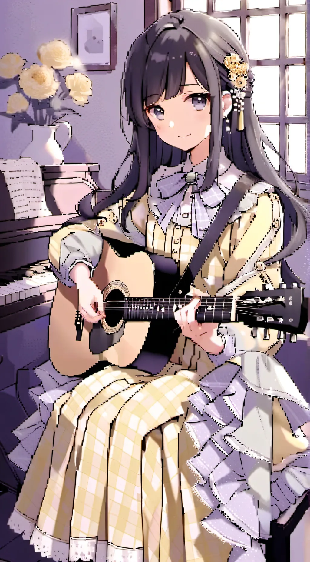 ai character: Rose background