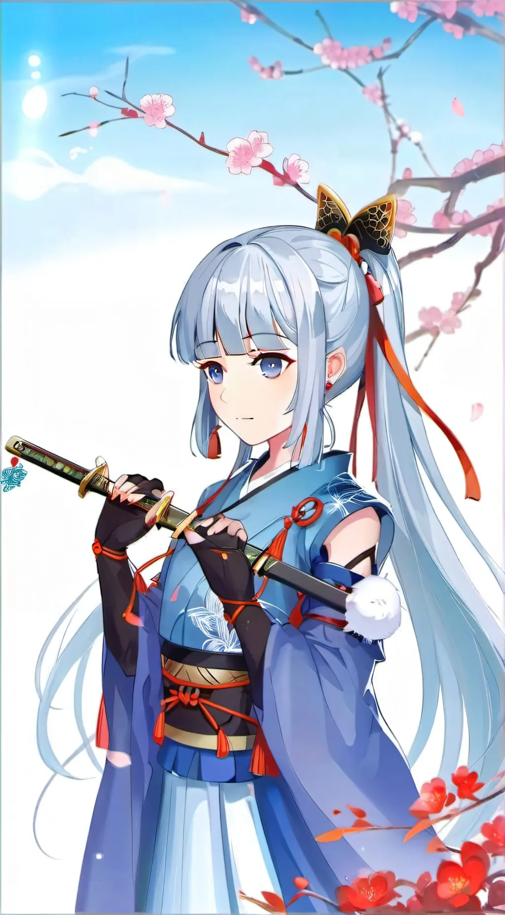 ai character: kamisato ayaka background