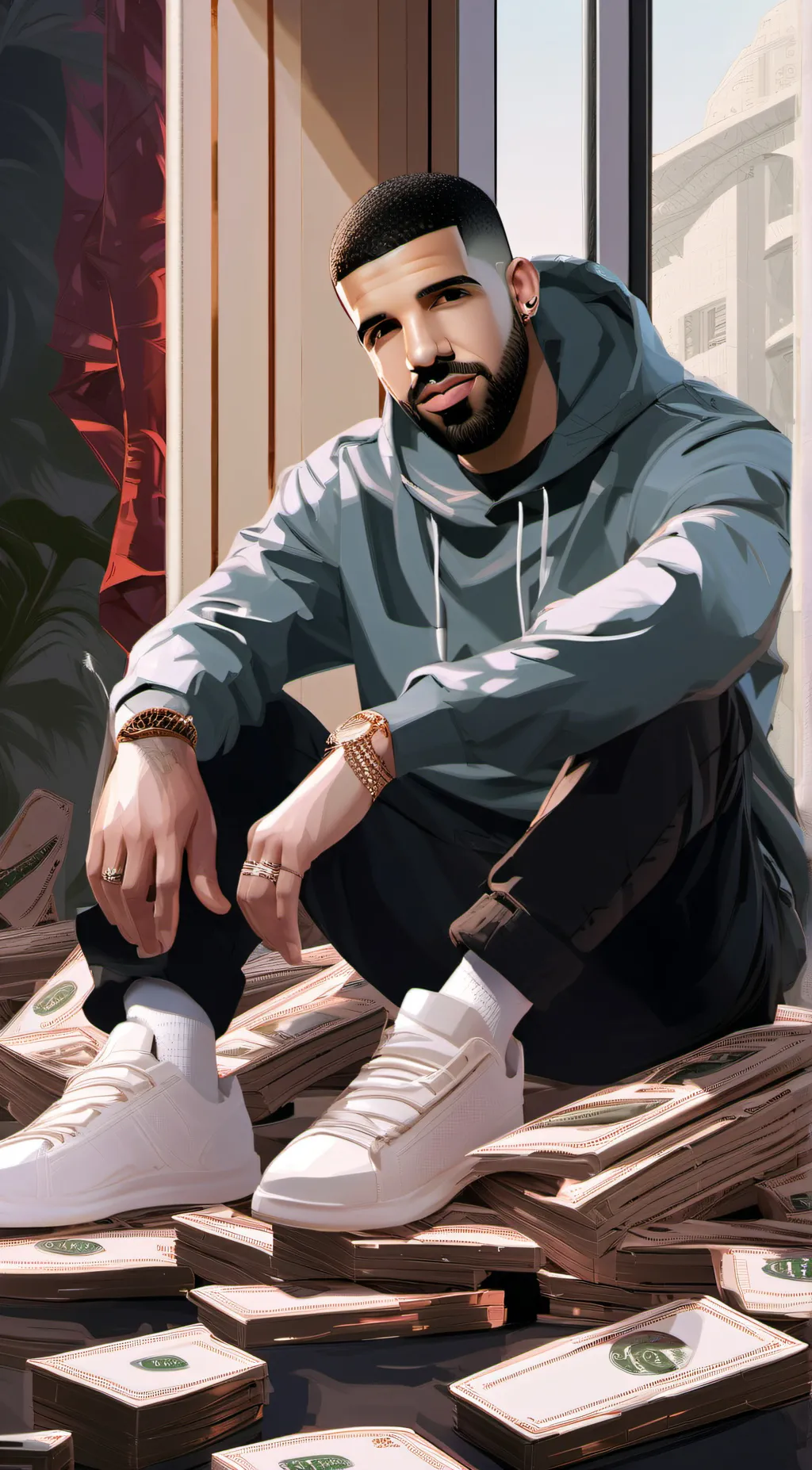 ai character: Drake background