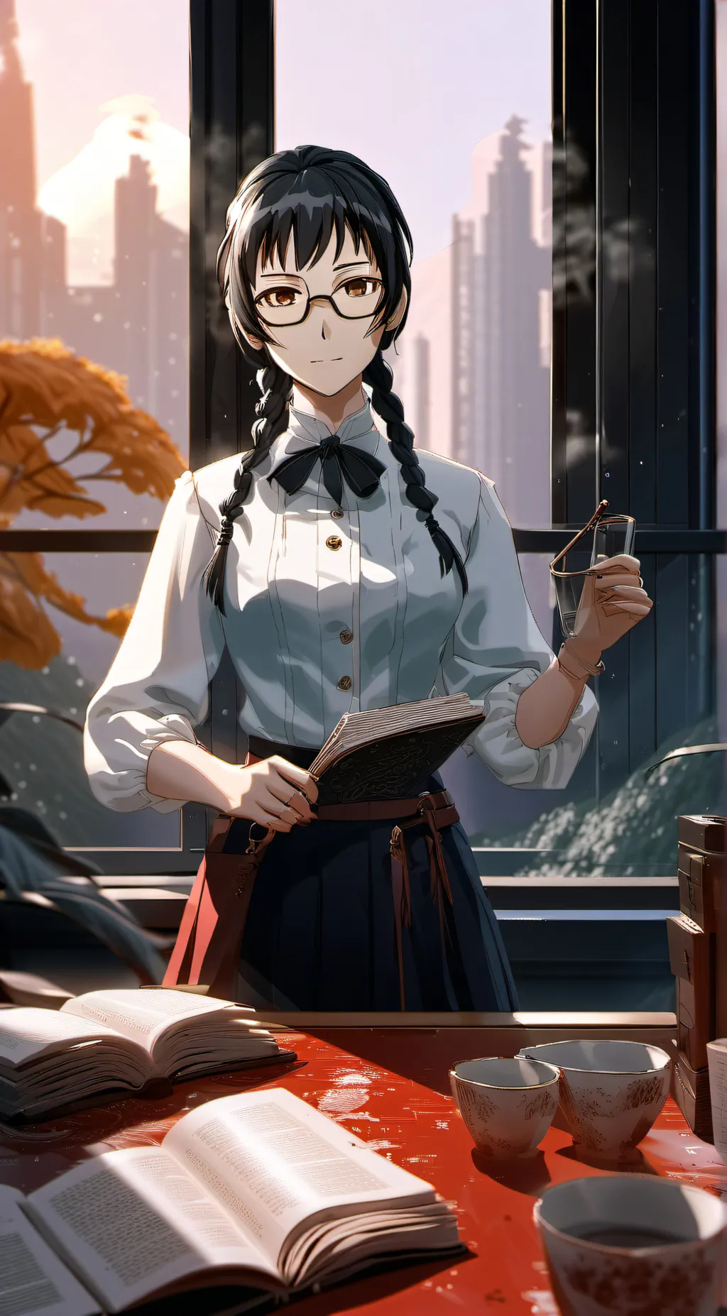 ai character: maki background