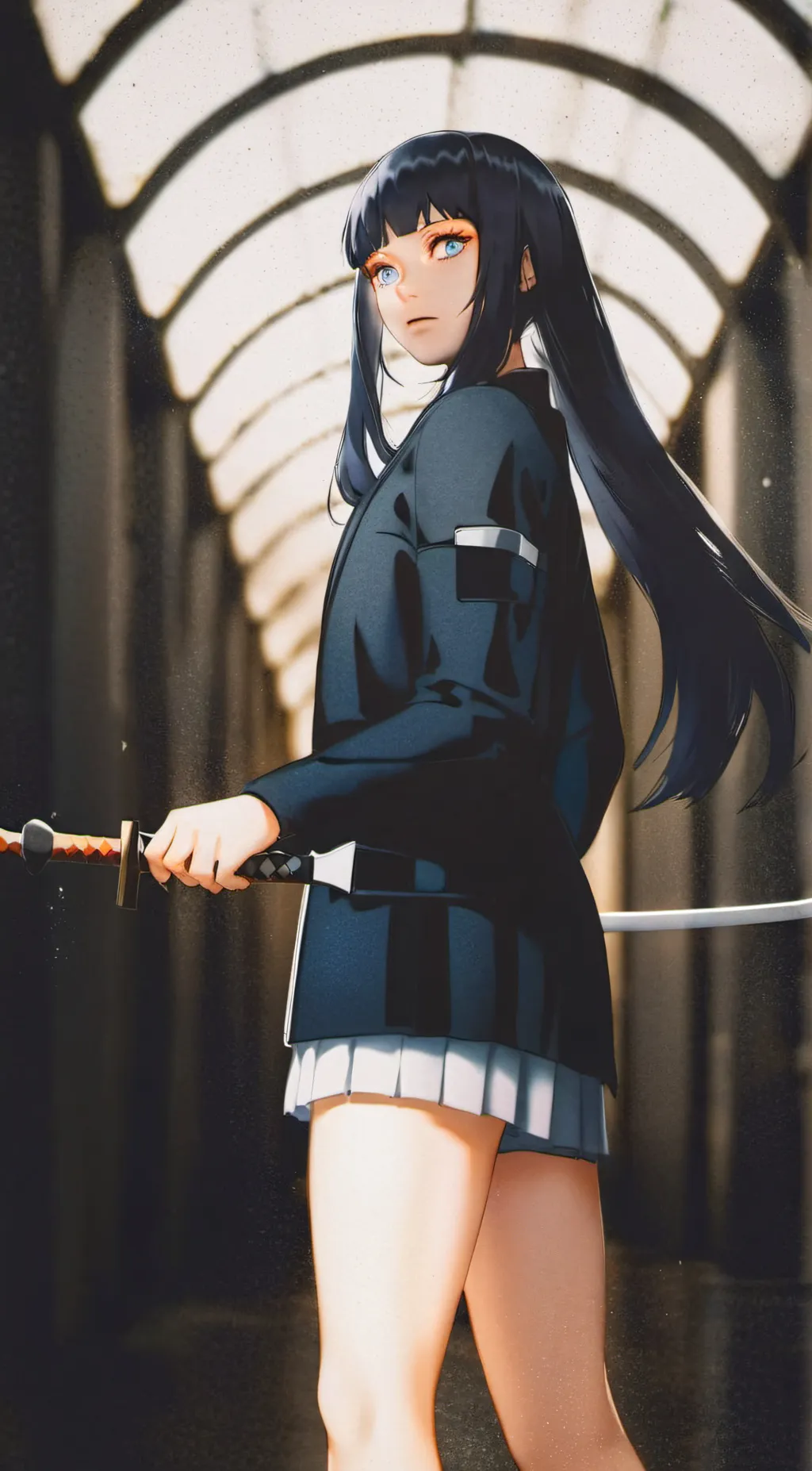 ai character: Hinata Hyuga background