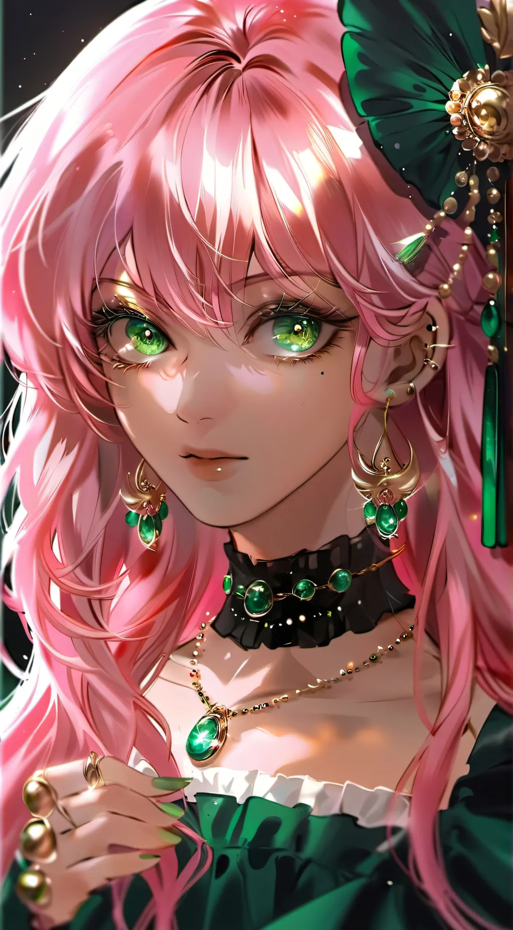 ai character: Mitsuri kanroji  background