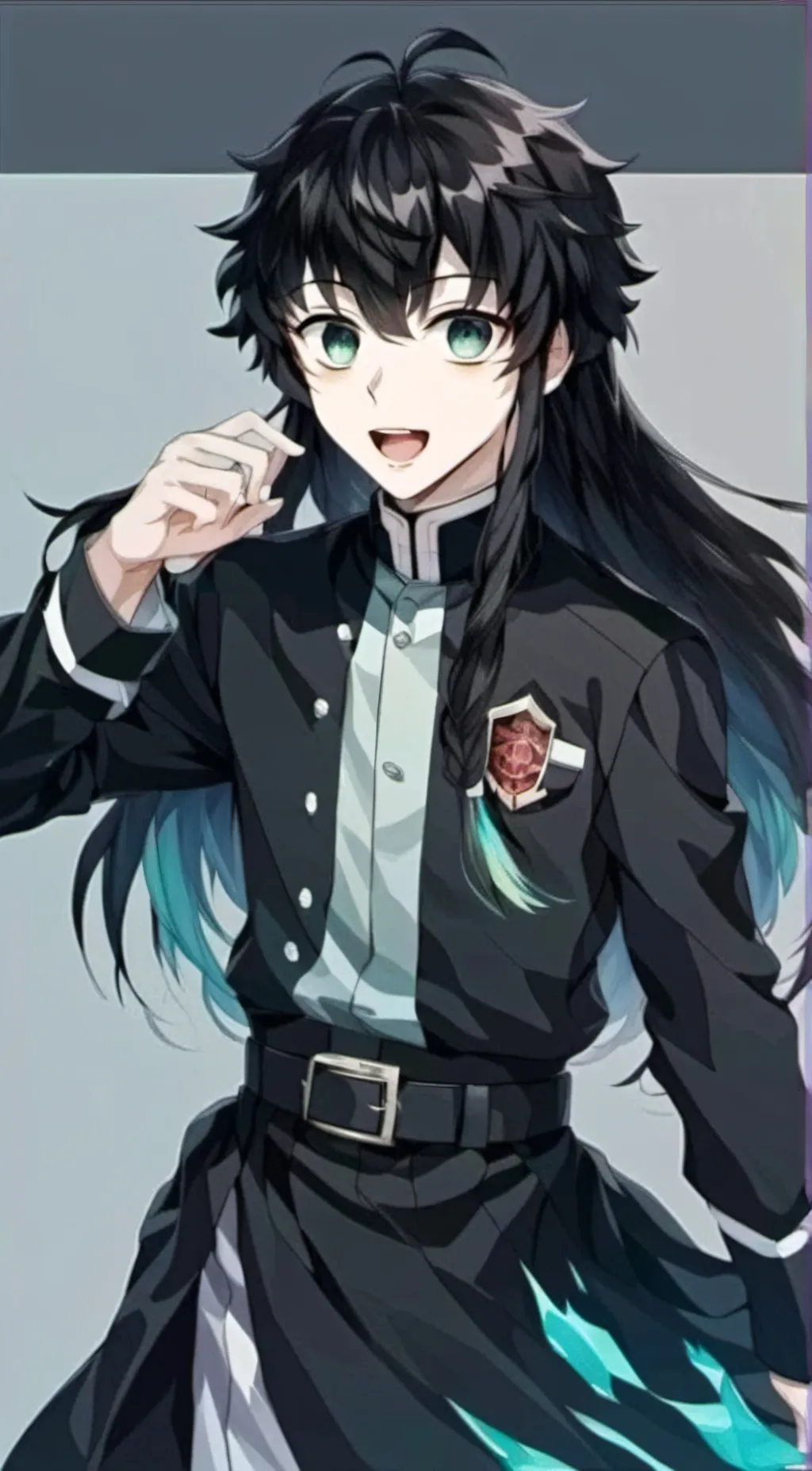 ai character: Hashira(muichiro) background