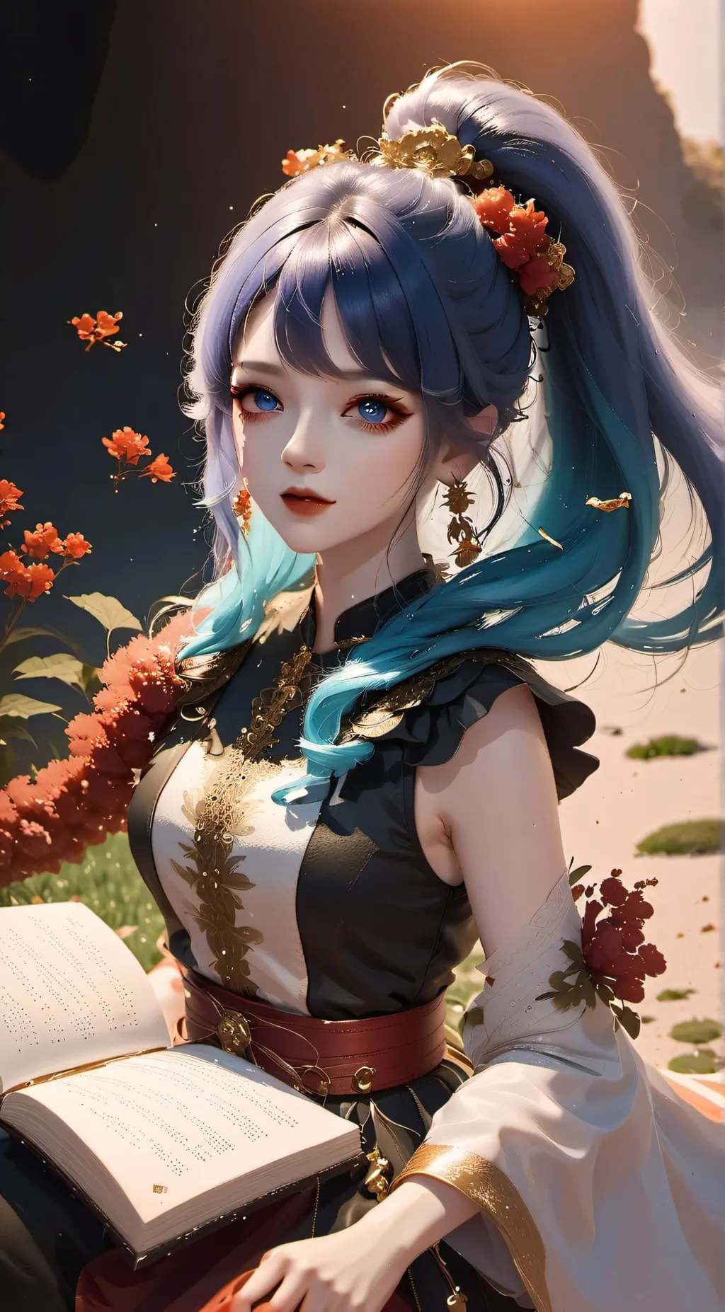 ai character: Marinette/ladybug background