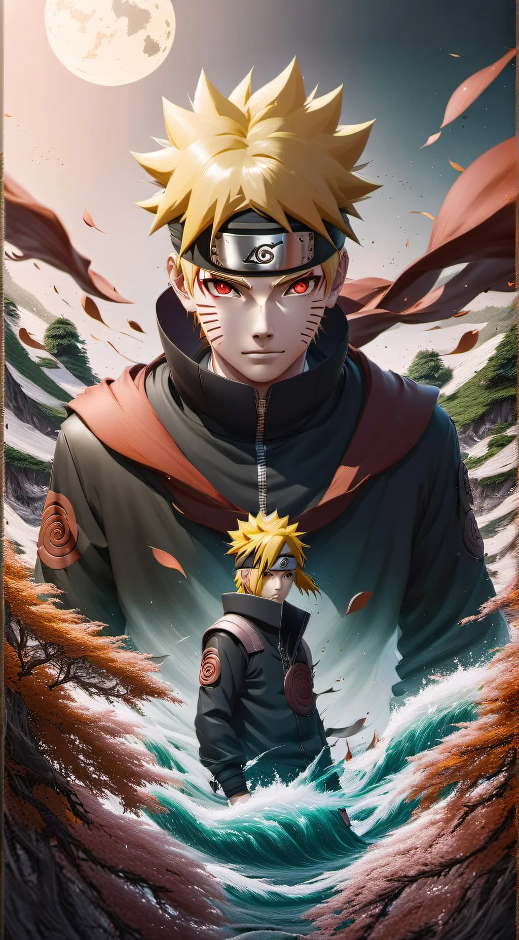 ai character: Naruto (evil) background