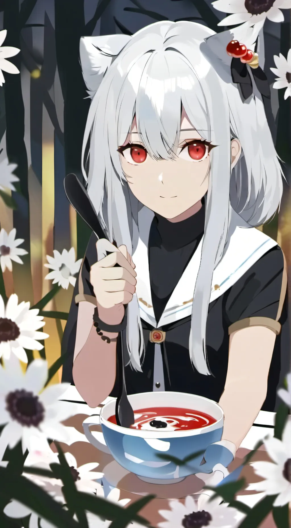 ai character: Aoy  background