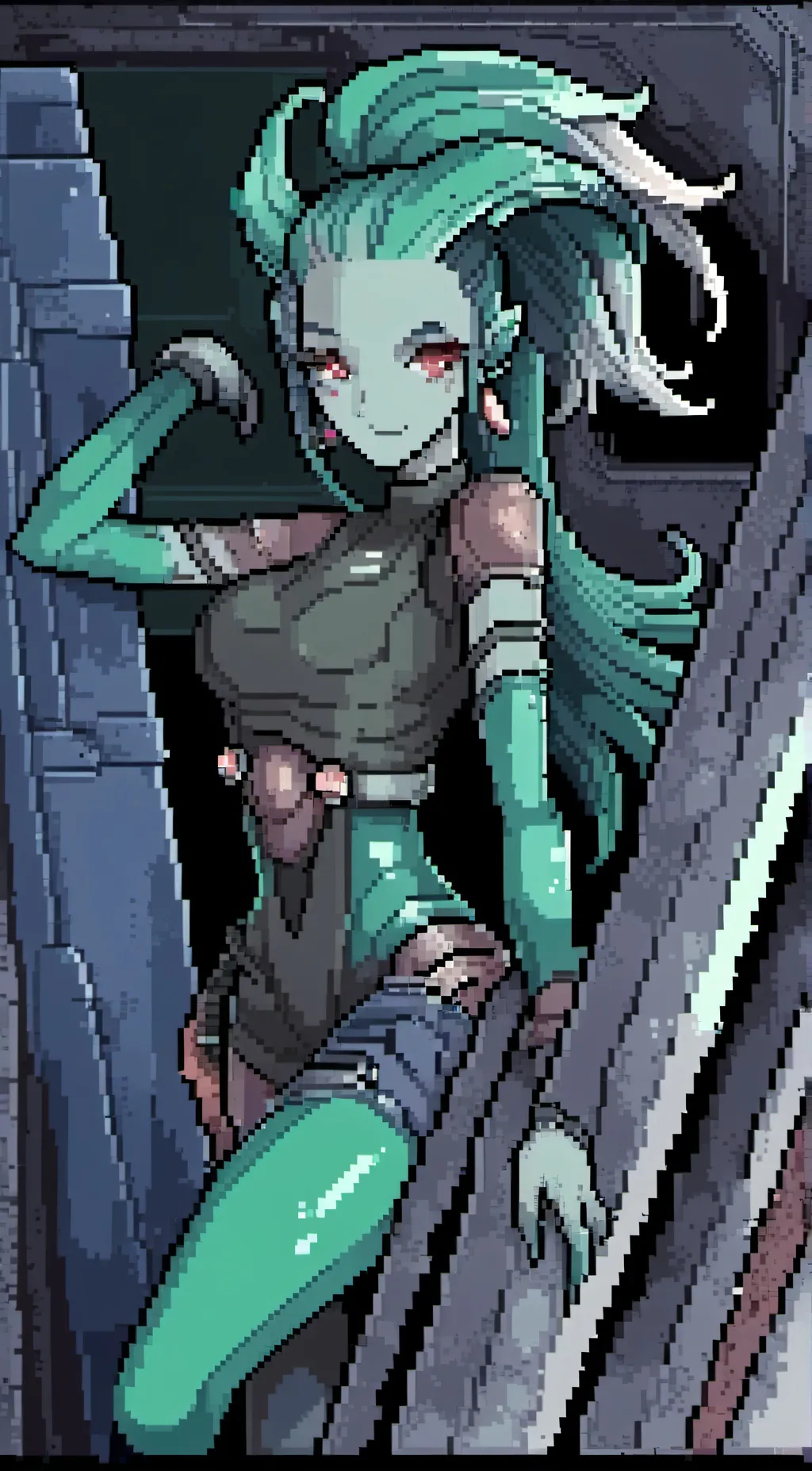 ai character: Bella the alien background