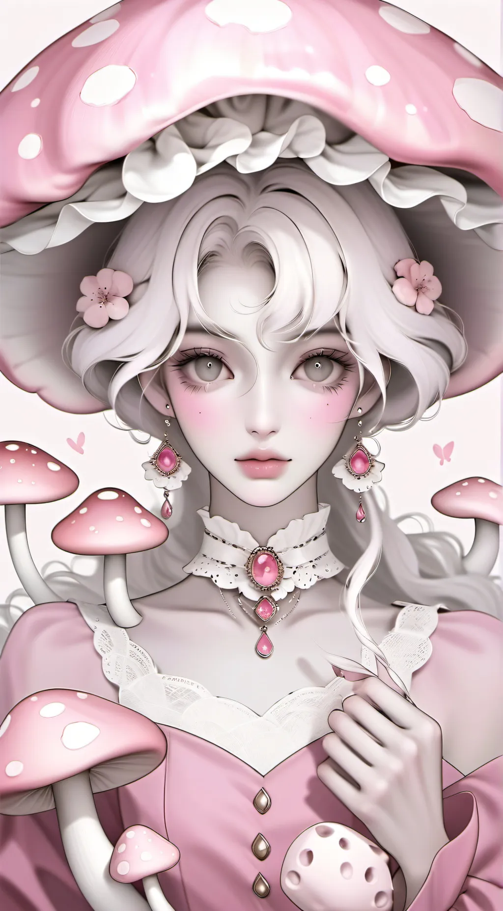 ai character: Evelyn Peach background